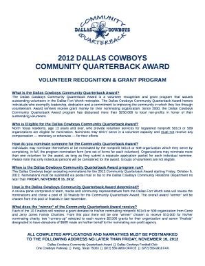 Volunteer Recognition Grant Program .